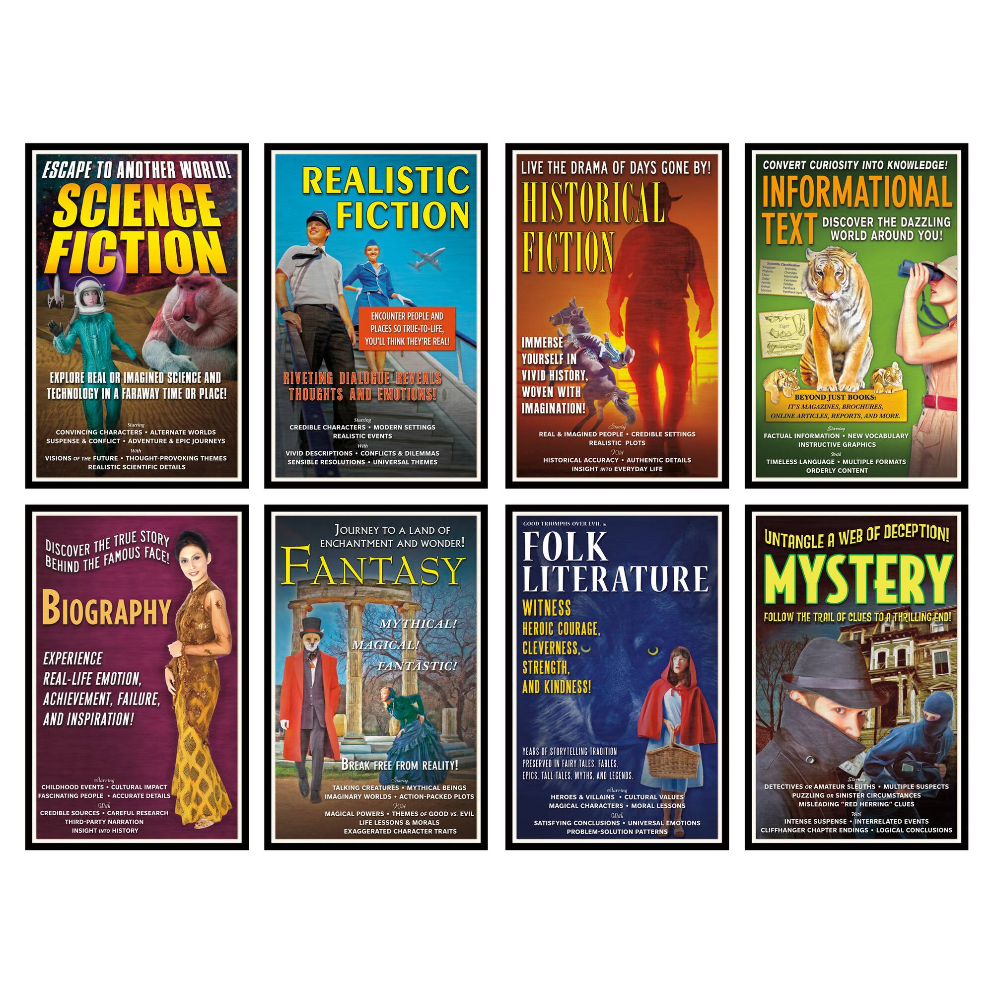 North Star Teacher Resource Literary Genres Bulletin Board Set